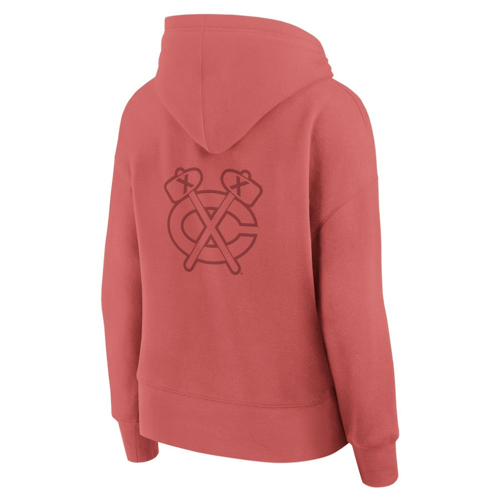 Chicago Blackhawks Fanatics Women's Elements Future Ground Subtle Tonal Pullover Hoodie - Red - NHL 201752514