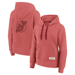 New Jersey Devils Fanatics Women's Elements Future Ground Subtle Tonal Pullover Hoodie - Red - NHL 201752515