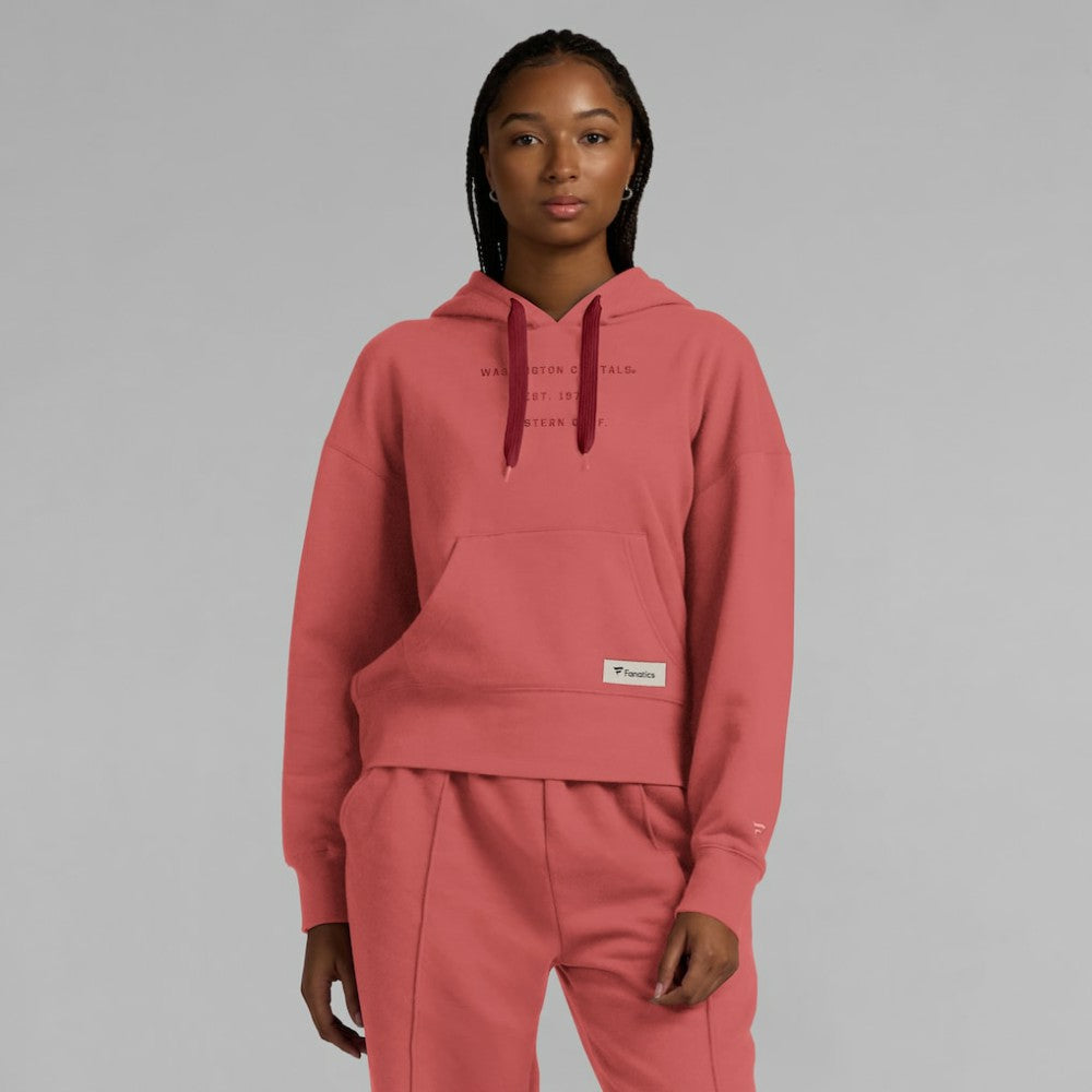 Washington Capitals Fanatics Women's Elements Future Ground Subtle Tonal Pullover Hoodie - Red - NHL 201752517