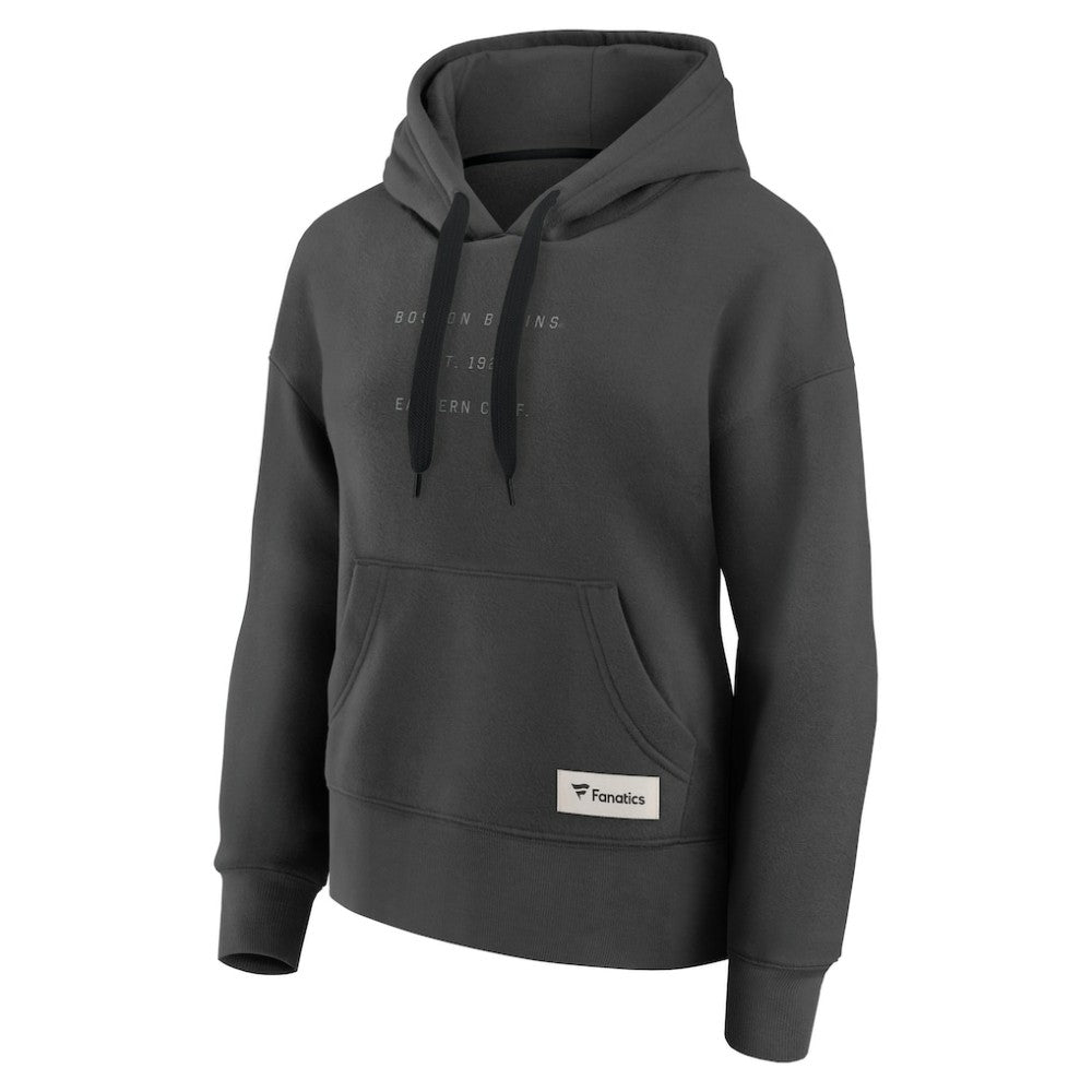 Boston Bruins Fanatics Women's Elements Future Ground Subtle Tonal Pullover Hoodie - Charcoal - NHL 201752519