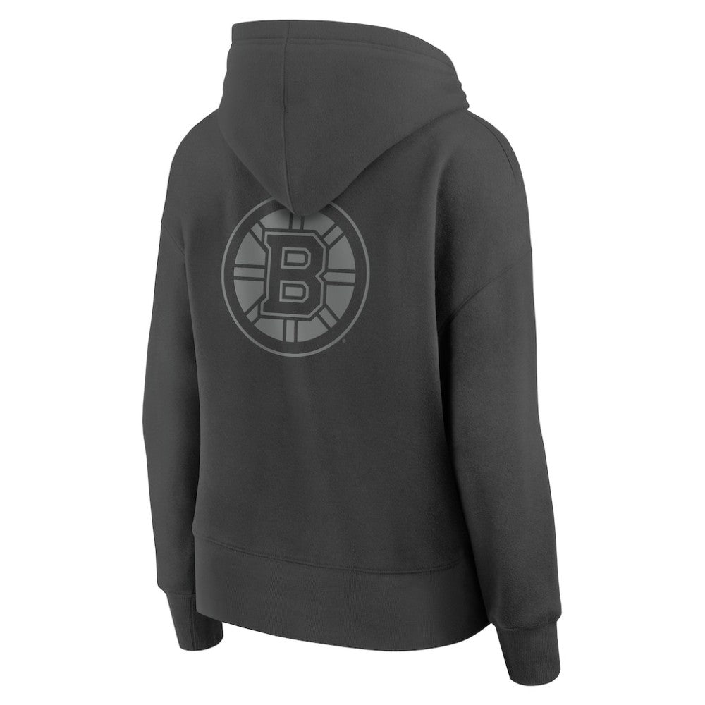 Boston Bruins Fanatics Women's Elements Future Ground Subtle Tonal Pullover Hoodie - Charcoal - NHL 201752519
