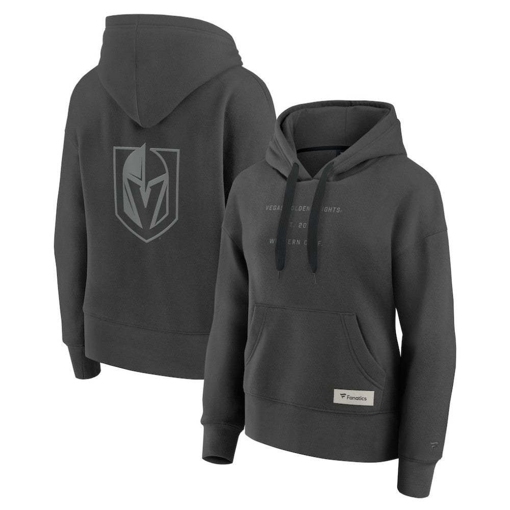 Vegas Golden Knights Fanatics Women's Elements Future Ground Subtle Tonal Pullover Hoodie - Charcoal - NHL 201752521