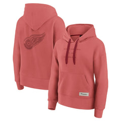 Detroit Red Wings Fanatics Women's Elements Future Ground Subtle Tonal Pullover Hoodie - Red - NHL 201752522