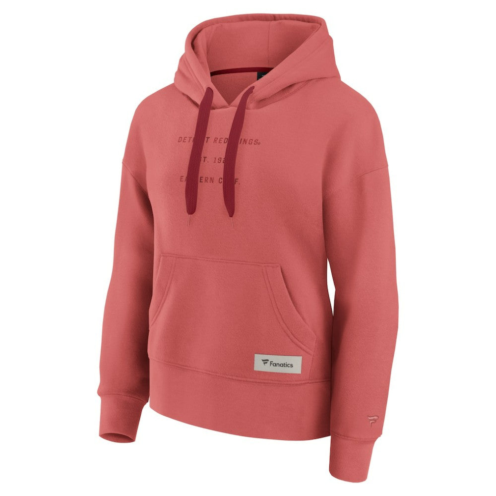 Detroit Red Wings Fanatics Women's Elements Future Ground Subtle Tonal Pullover Hoodie - Red - NHL 201752522