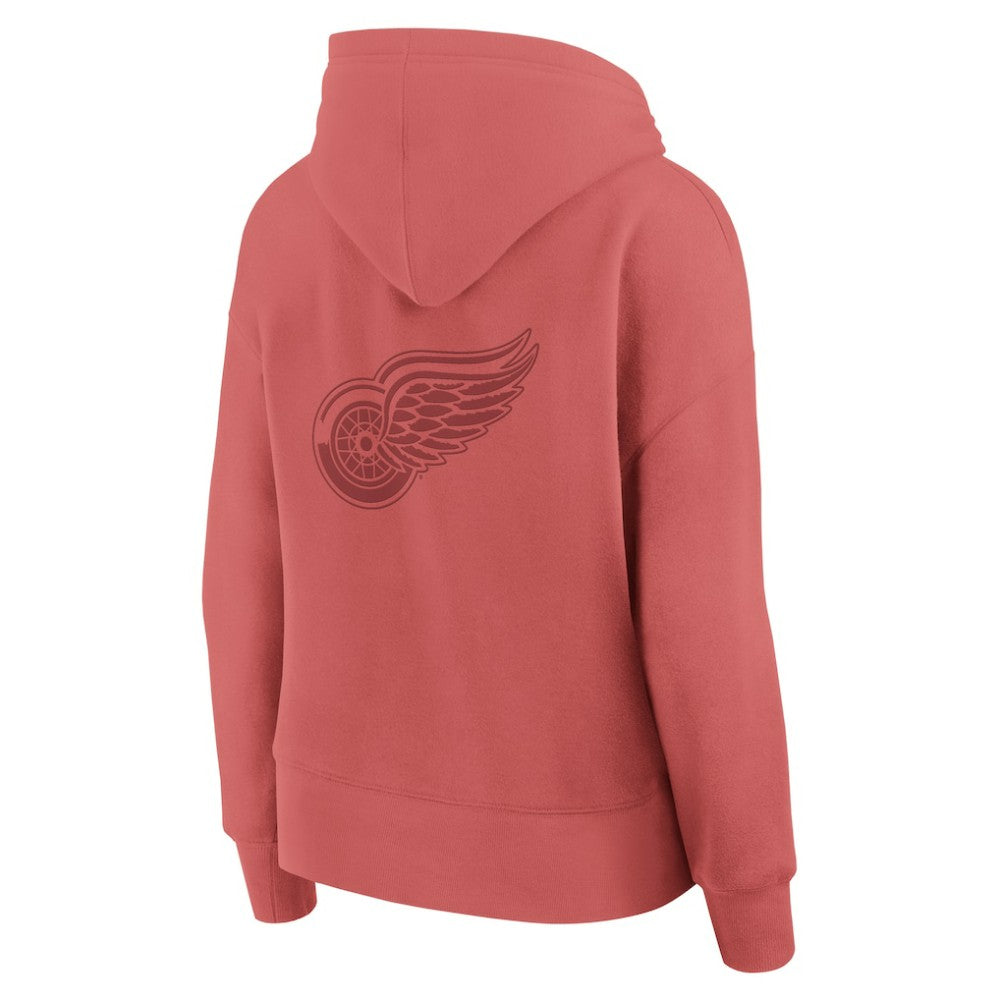 Detroit Red Wings Fanatics Women's Elements Future Ground Subtle Tonal Pullover Hoodie - Red - NHL 201752522