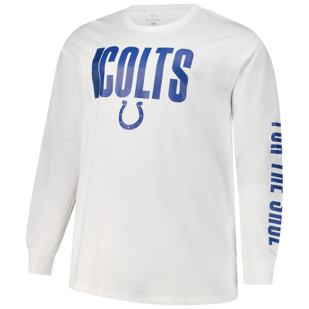 Fanatics Indianapolis Colts Big & Tall Vision Long Sleeve T-Shirt White
