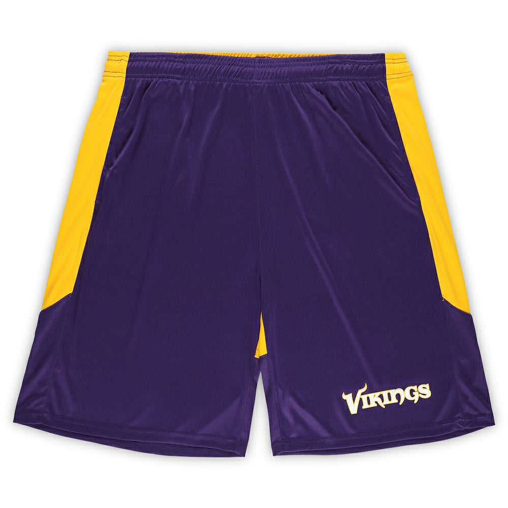 Fanatics Minnesota Vikings Big & Tall Launch Shorts Purple/Gold