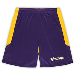 Fanatics Minnesota Vikings Big & Tall Launch Shorts Purple/Gold