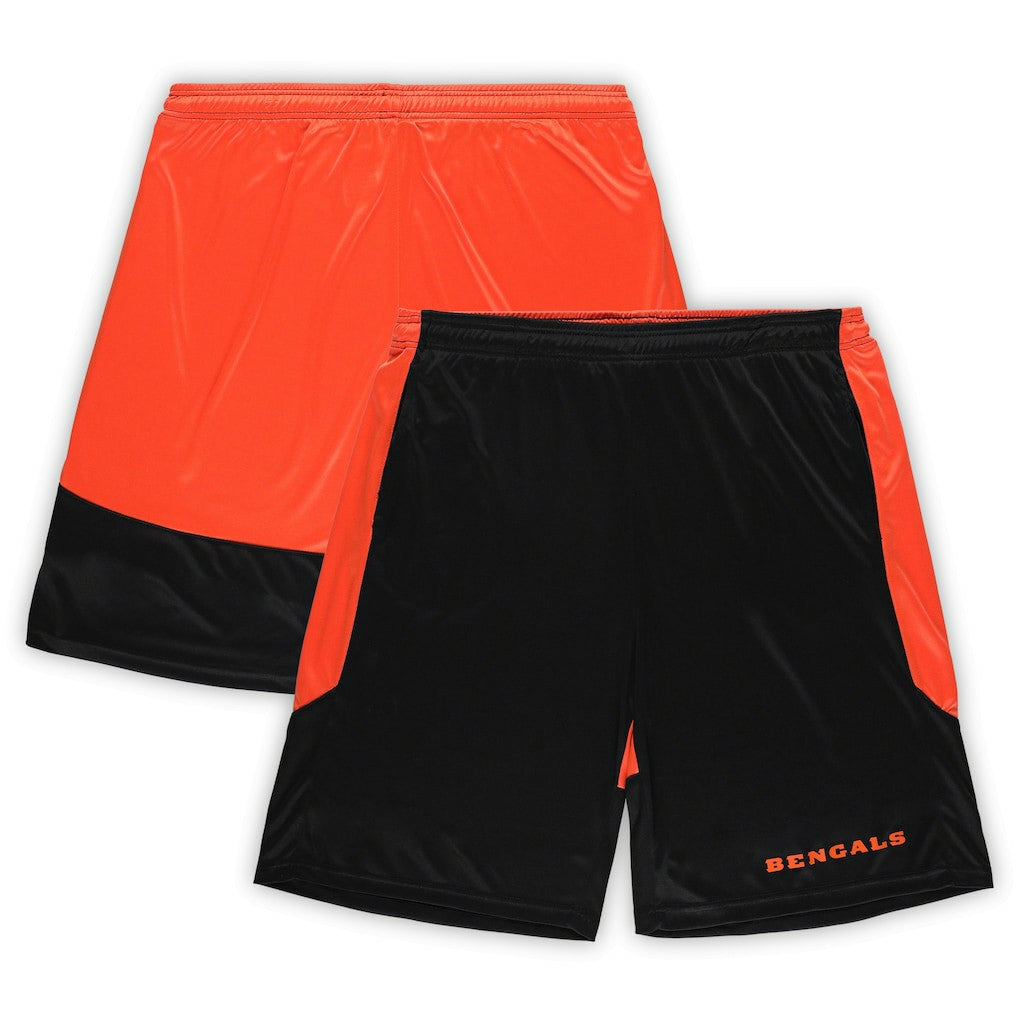 Fanatics Cincinnati Bengals Big & Tall Launch Shorts Black/Orange