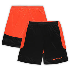 Fanatics Cincinnati Bengals Big & Tall Launch Shorts Black/Orange
