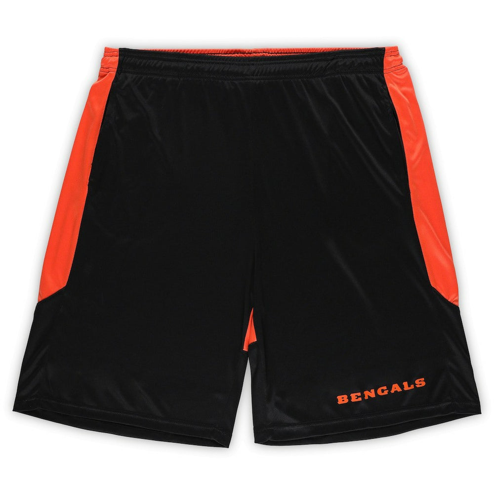 Fanatics Cincinnati Bengals Big & Tall Launch Shorts Black/Orange