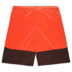 Fanatics Cleveland Browns Big & Tall Launch Shorts Brown/Orange