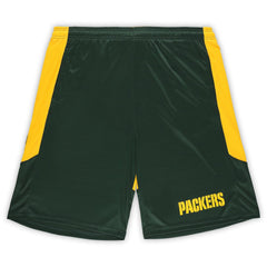 Fanatics Green Bay Packers Big & Tall Launch Shorts Green/Gold
