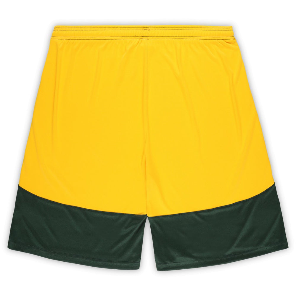 Fanatics Green Bay Packers Big & Tall Launch Shorts Green/Gold