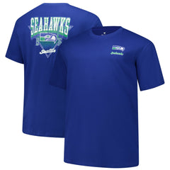 Fanatics Seattle Seahawks Big & Tall Throwback Logo T-Shirt Royal