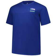 Fanatics Seattle Seahawks Big & Tall Throwback Logo T-Shirt Royal
