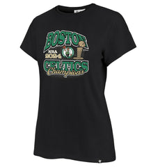 Boston Celtics '47 Women's 2024 NBA Finals Champions Trophy Franklin T-Shirt Black | 47 brand for sale