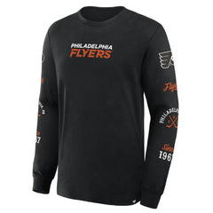 Philadelphia Flyers Fanatics Boxed In Legacy Long Sleeve T-Shirt - Black - NHL 201826836