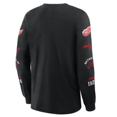 Detroit Red Wings Fanatics Boxed In Legacy Long Sleeve T-Shirt - Black - NHL 201826842