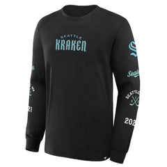 Seattle Kraken Fanatics Boxed In Legacy Long Sleeve T-Shirt - Black - NHL 201826847
