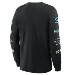 Seattle Kraken Fanatics Boxed In Legacy Long Sleeve T-Shirt - Black - NHL 201826847