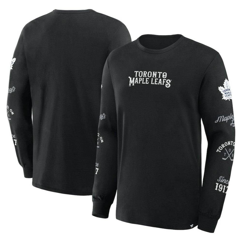 Toronto Maple Leafs Fanatics Boxed In Legacy Long Sleeve T-Shirt - Black - NHL 201826848