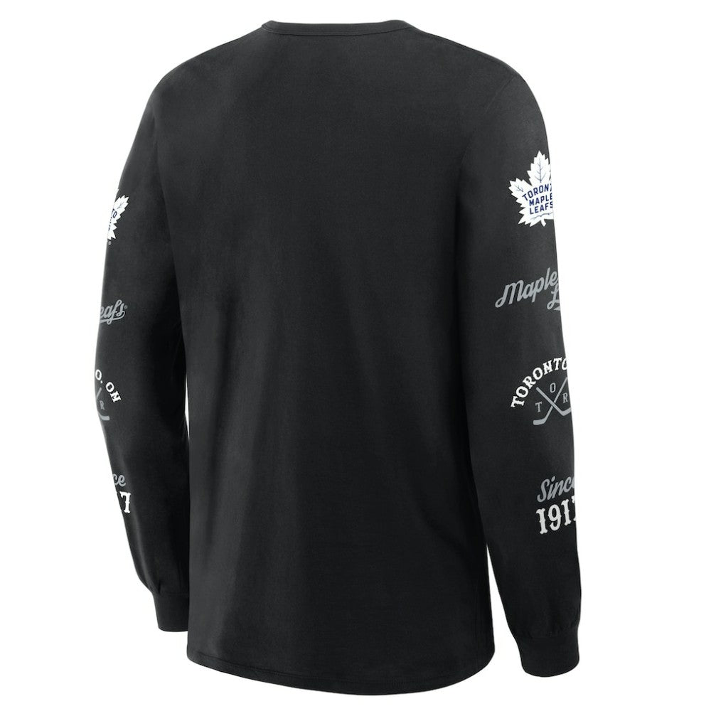 Toronto Maple Leafs Fanatics Boxed In Legacy Long Sleeve T-Shirt - Black - NHL 201826848