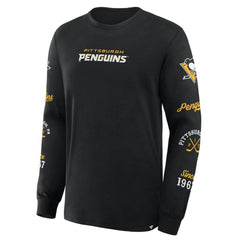 Pittsburgh Penguins Fanatics Boxed In Legacy Long Sleeve T-Shirt - Black - NHL 201826853