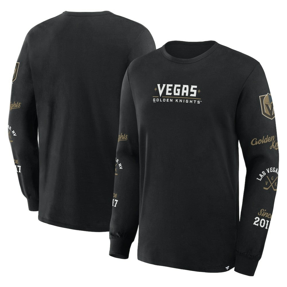 Vegas Golden Knights Fanatics Boxed In Legacy Long Sleeve T-Shirt - Black - NHL 201826854