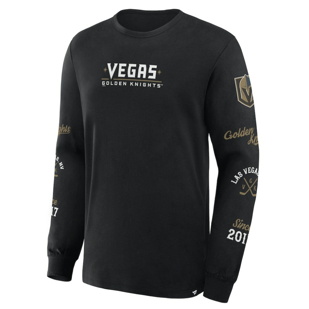 Vegas Golden Knights Fanatics Boxed In Legacy Long Sleeve T-Shirt - Black - NHL 201826854
