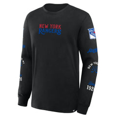 New York Rangers Fanatics Boxed In Legacy Long Sleeve T-Shirt - Black - NHL 201826858