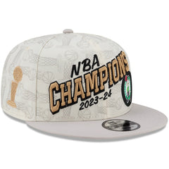 Boston Celtics 2024 NBA Finals Champions Locker Room 9FIFTY Snapback Hat Cream | New Era