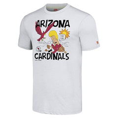 Arizona Cardinals NFL x Homage x Beavis and Butt-Head Unisex Tri-Blend T-Shirt – Ash