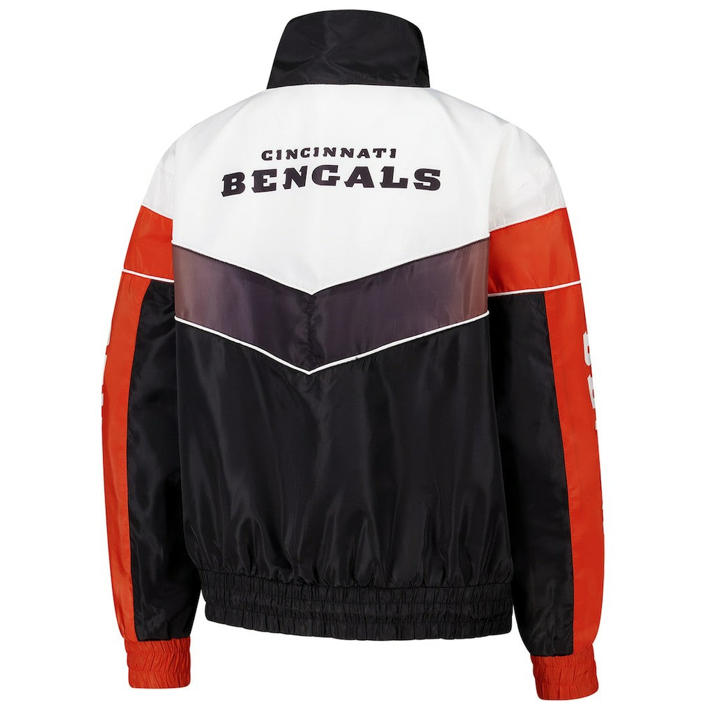 Cincinnati Bengals The Wild Collective Women's 1/4 Zip Track Jacket Black