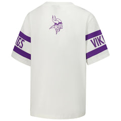 Minnesota Vikings The Wild Collective Women's Drop Shoulder T-Shirt White