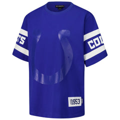 Indianapolis Colts The Wild Collective Women's Drop Shoulder T-Shirt Royal