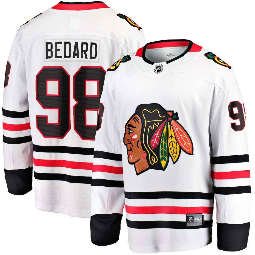 Connor Bedard Chicago Blackhawks Fanatics Breakaway Jersey - White - NHL 201832291