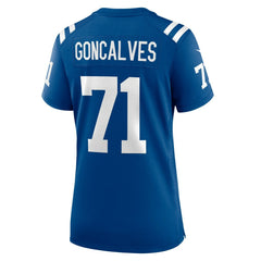 Nike Matt Goncalves Indianapolis Colts Women's Game Jersey Royal