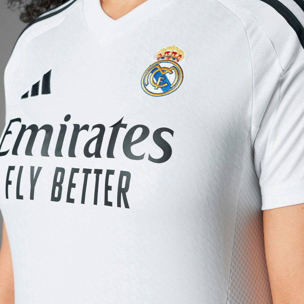 Kylian Mbappé Real Madrid Women's 2024/25 Home Replica Player Jersey White - Adidas