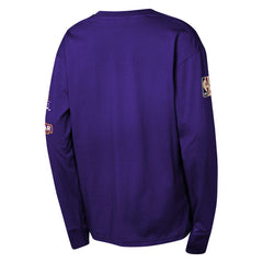 Phoenix Suns Youth Hardwood Classics All Over Long Sleeve T-Shirt Purple | Mitchell & Ness for sale