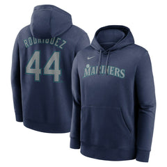 Julio Rodríguez Seattle Mariners Nike Player Name & Number Club Fleece Pullover Hoodie - Navy - Nike on Sale