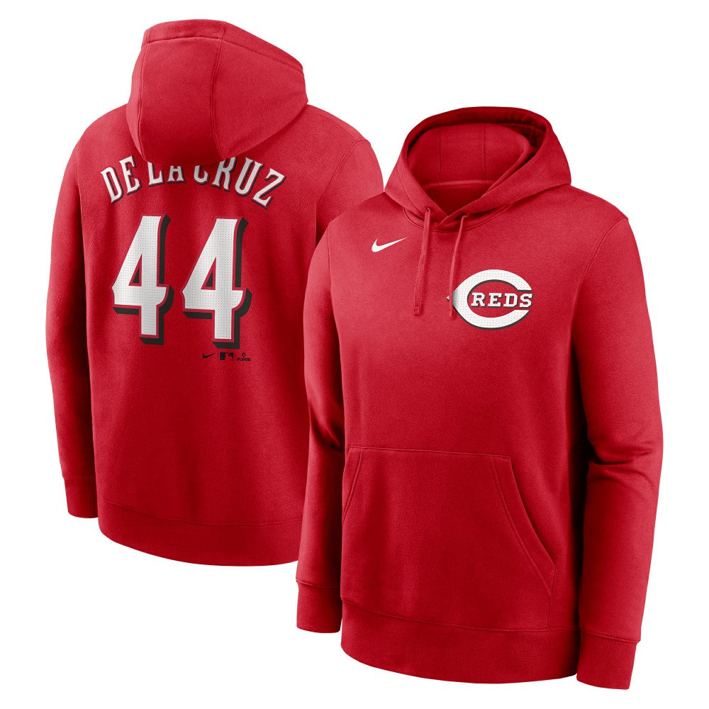 Elly De La Cruz Cincinnati Reds Nike Player Name & Number Club Pullover Hoodie - Red - Nike Discount