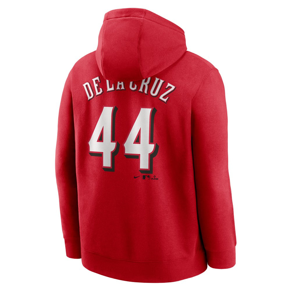 Elly De La Cruz Cincinnati Reds Nike Player Name & Number Club Pullover Hoodie - Red - Nike Discount