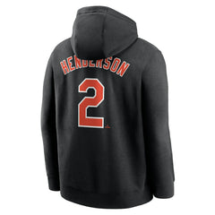 Gunnar Henderson Baltimore Orioles Nike Player Name & Number Club Fleece Pullover Hoodie - Black - Nike Lifestyle