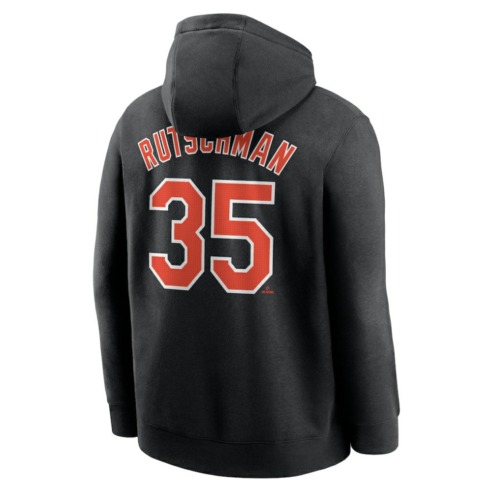 Adley Rutschman Baltimore Orioles Nike Player Name & Number Club Pullover Hoodie - Black - Nike Online