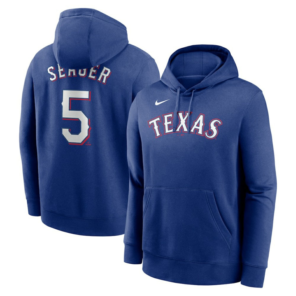 Corey Seager Texas Rangers Nike Player Name & Number Club Fleece Pullover Hoodie - Royal - Nike Online