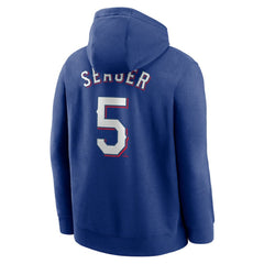 Corey Seager Texas Rangers Nike Player Name & Number Club Fleece Pullover Hoodie - Royal - Nike Online