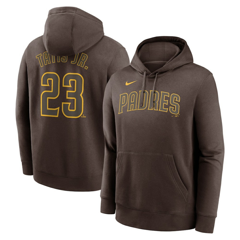 Fernando Tatis Jr. San Diego Padres Nike Player Name & Number Club Fleece Pullover Hoodie - Brown - Nike Sale