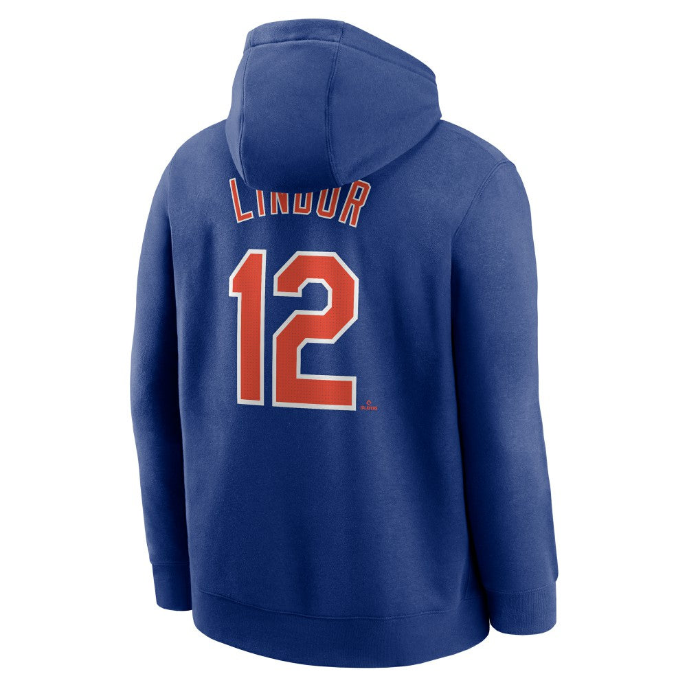 Francisco Lindor New York Mets Nike Player Name & Number Club Pullover Hoodie - Royal - Nike Discount