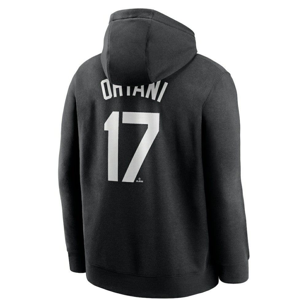 Shohei Ohtani Los Angeles Dodgers Nike Player Name & Number Club Fleece Pullover Hoodie - Black - Nike on Sale